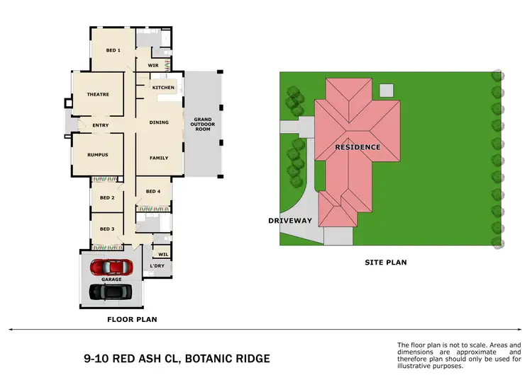 Floorplan of Homely house listing, 9-10 Red Ash Close, Botanic Ridge VIC 3977