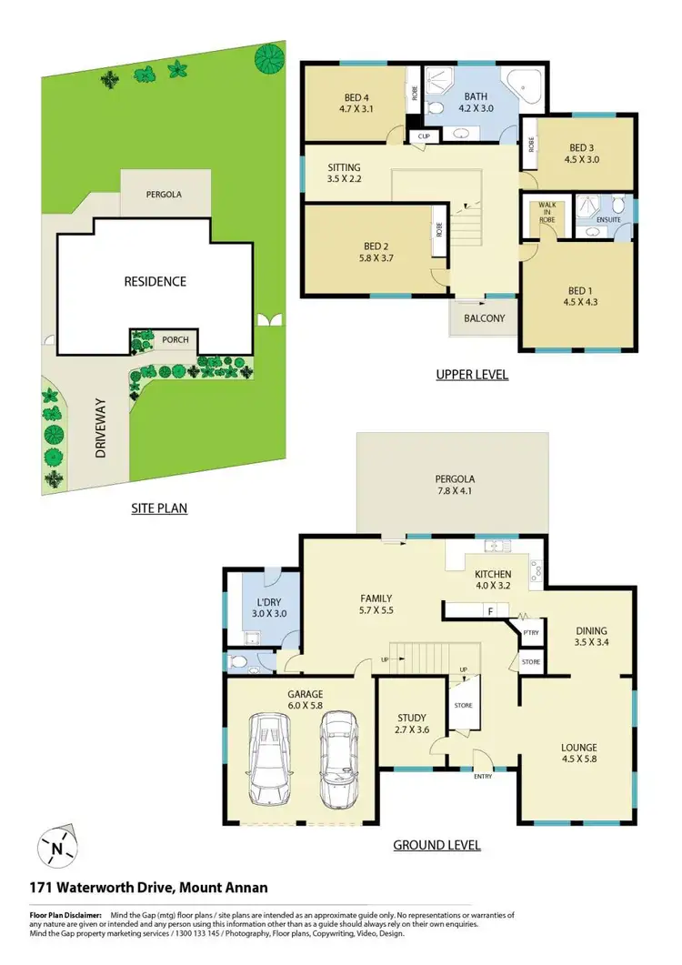 Floorplan of Homely house listing, 171 Waterworth Drive, Mount Annan NSW 2567