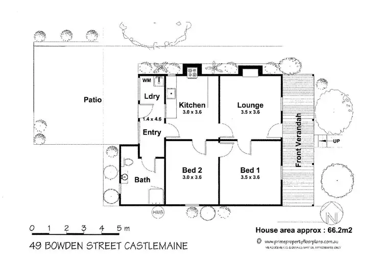 Floorplan of Homely house listing, 49 Bowden Street, Castlemaine VIC 3450
