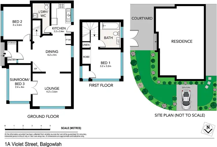 Floorplan of Homely semi-detached listing, 1A Violet Street, Balgowlah NSW 2093