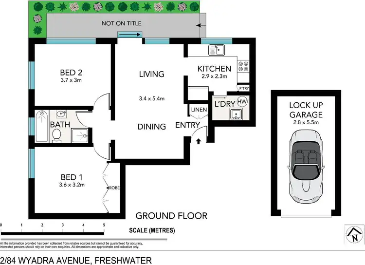 Floorplan of Homely apartment listing, 2/84 Wyadra Avenue, Freshwater NSW 2096