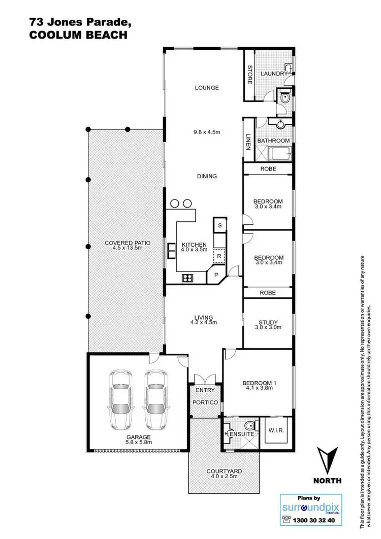 Floorplan of Homely house listing, 73 Jones Parade, Coolum Beach QLD 4573