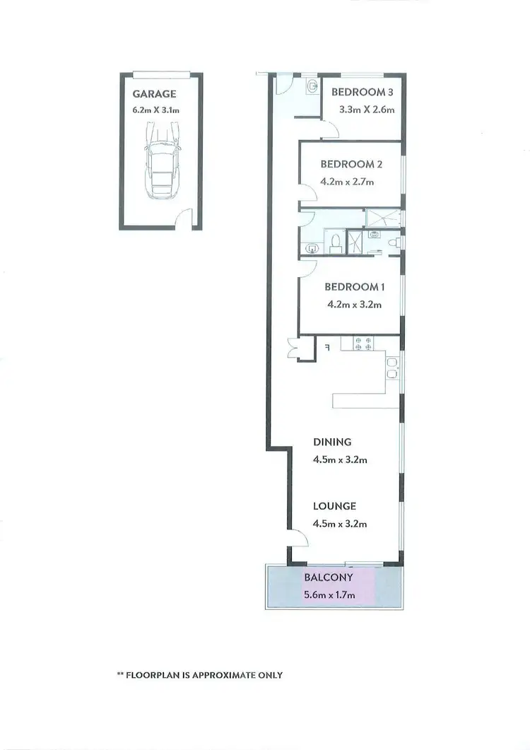 Floorplan of Homely apartment listing, 2/88 Ballina Street, Lennox Head NSW 2478