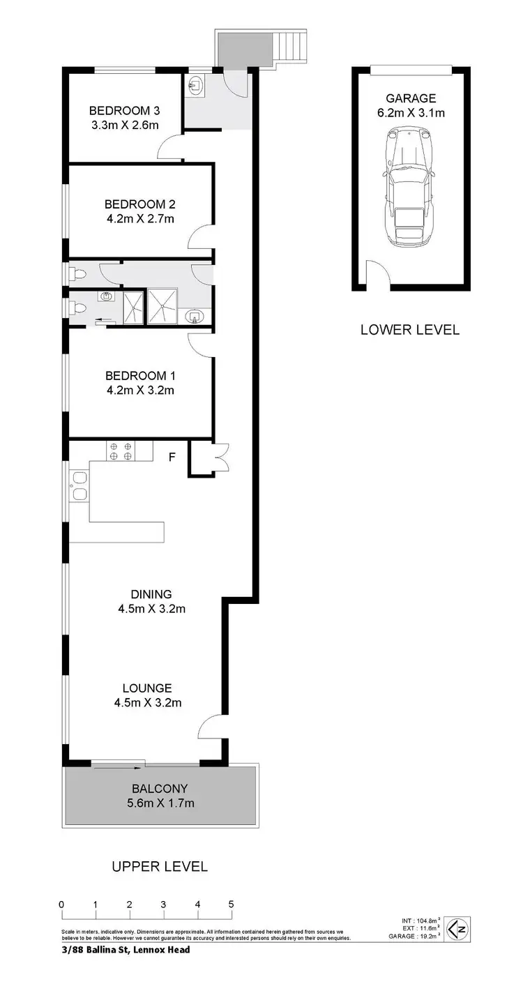 Floorplan of Homely unit listing, 3/88 Ballina Street, Lennox Head NSW 2478