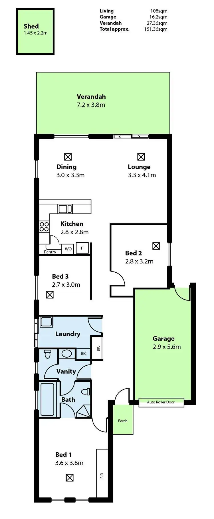 Floorplan of Homely house listing, 2/21 Balcombe Avenue, Findon SA 5023