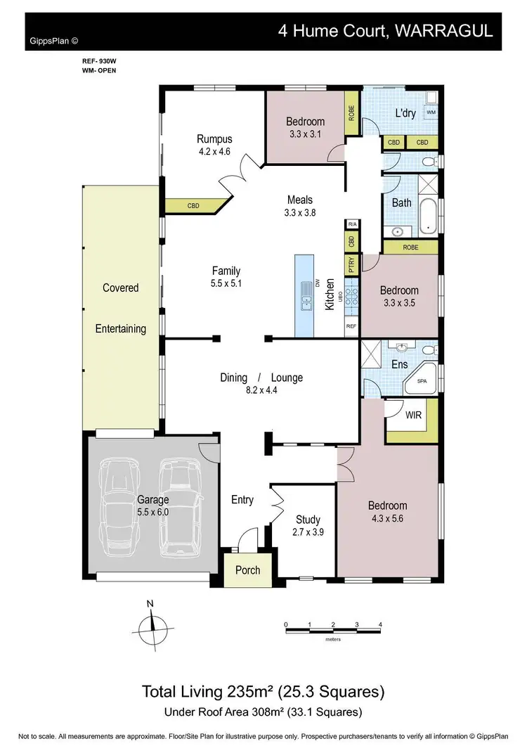 Floorplan of Homely house listing, 4 Hume Court, Warragul VIC 3820