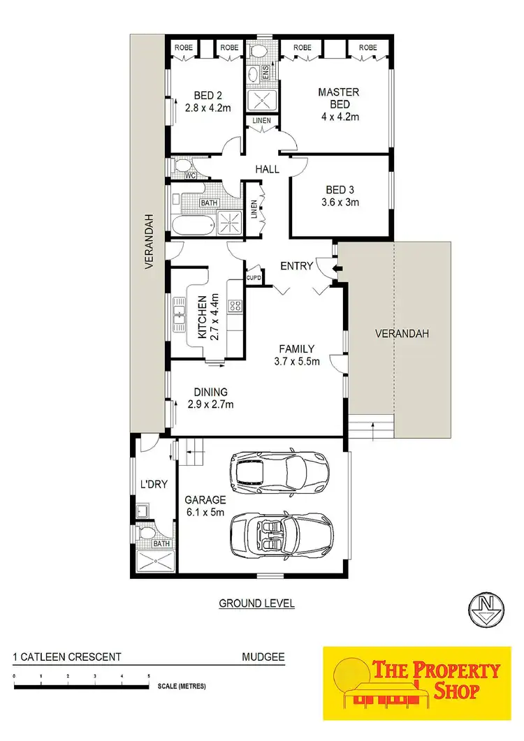 Floorplan of Homely house listing, 1 Catleen Crescent, Mudgee NSW 2850