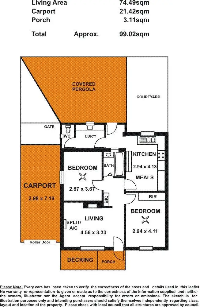 Floorplan of Homely house listing, 3 Sandville Avenue, Broadview SA 5083