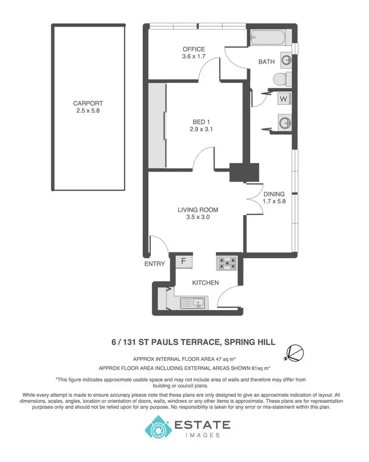 Floorplan of Homely unit listing, 6/131 St Pauls Terrace, Spring Hill QLD 4000