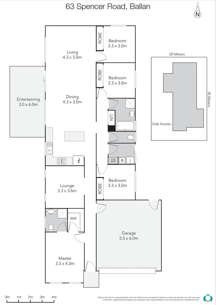 Floorplan of Homely house listing, 63 Spencer Road, Ballan VIC 3342