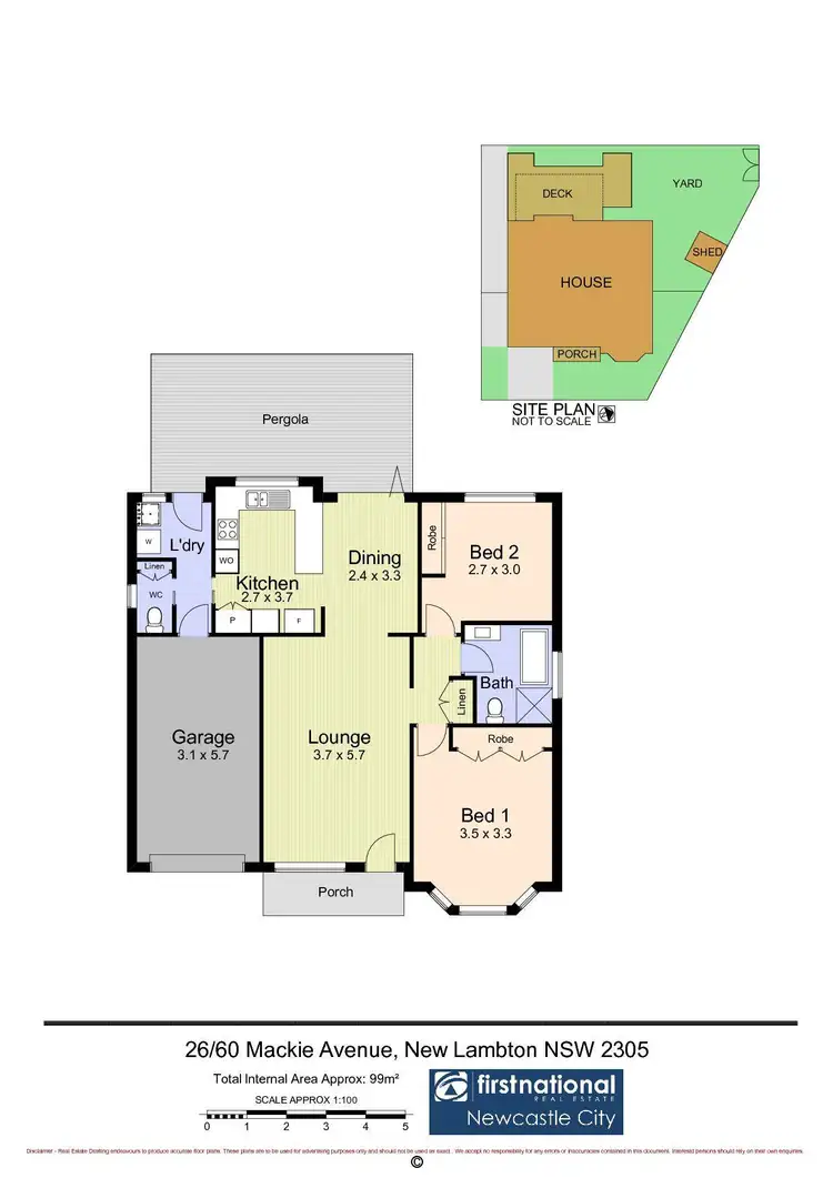 Floorplan of Homely house listing, 26/60 Mackie Avenue, New Lambton NSW 2305