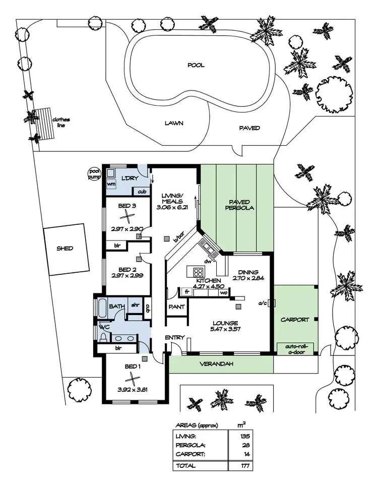 Floorplan of Homely house listing, 45 Lakeview Avenue, West Lakes SA 5021