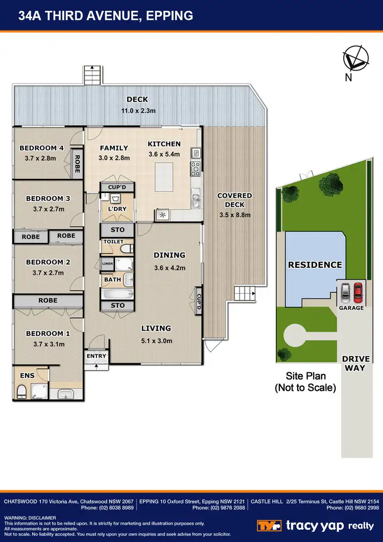 Floorplan of Homely house listing, 34a Third Avenue, Epping NSW 2121