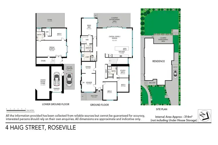 Floorplan of Homely house listing, 4 Haig Street, Roseville NSW 2069