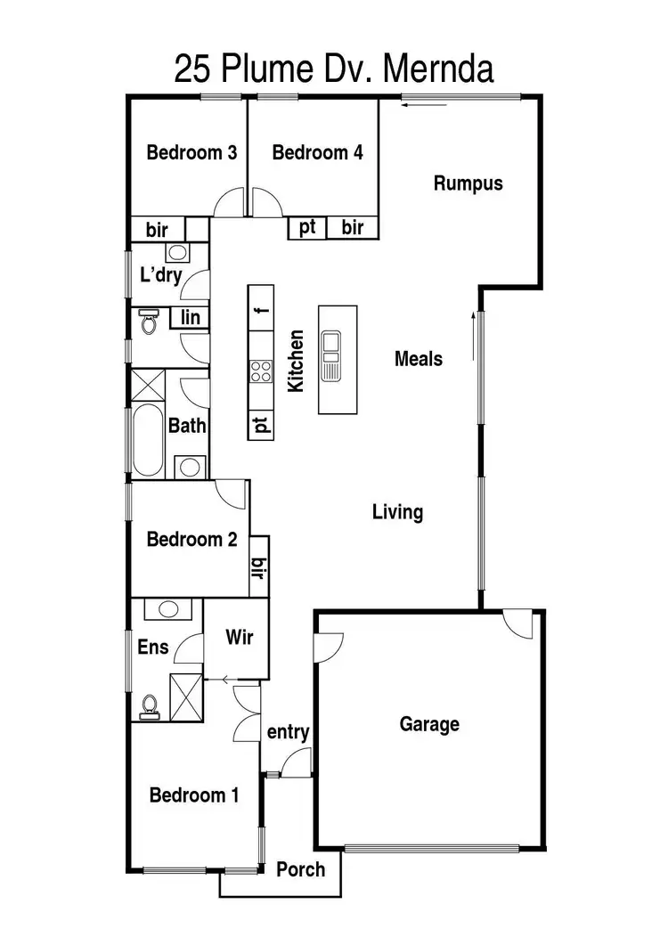 Floorplan of Homely house listing, 25 Plume Drive, Mernda VIC 3754