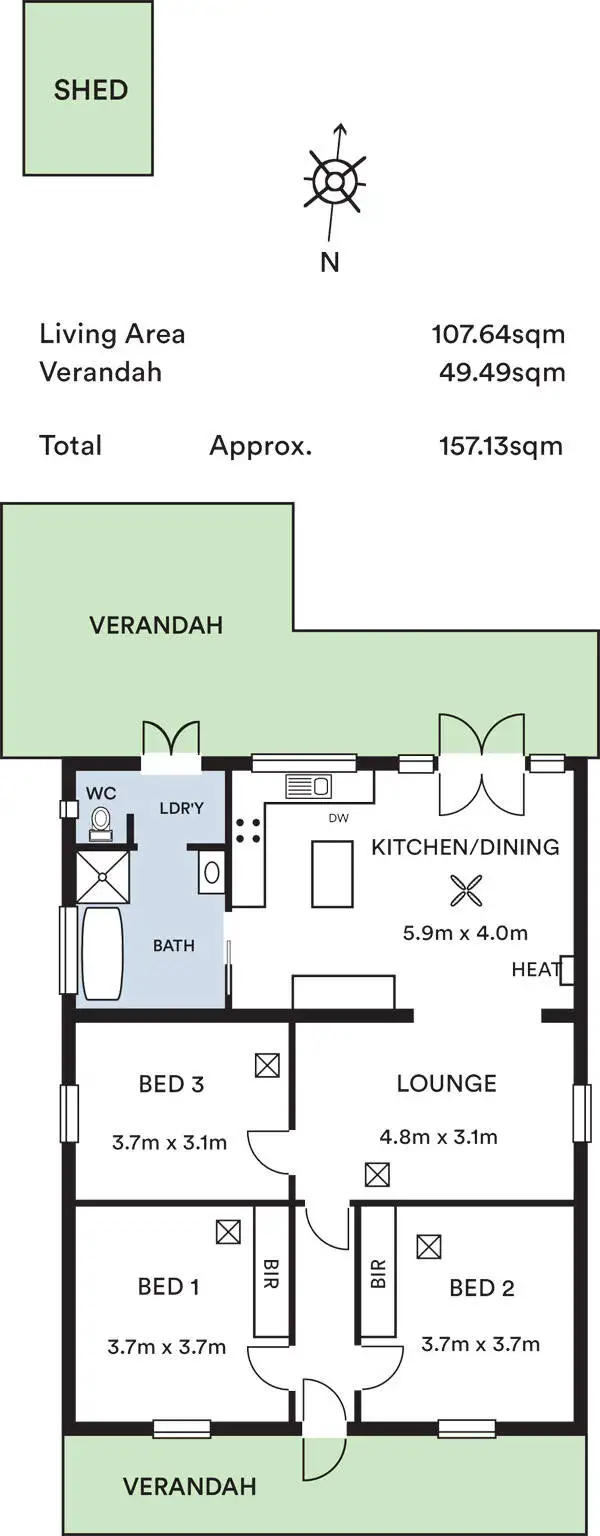 Floorplan of Homely house listing, 7 Colliver Street, Norwood SA 5067