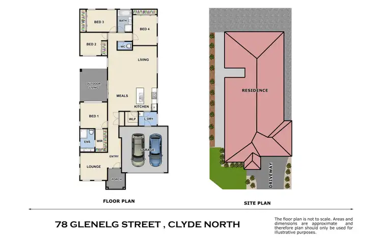 Floorplan of Homely house listing, 78 Glenelg Street, Clyde North VIC 3978