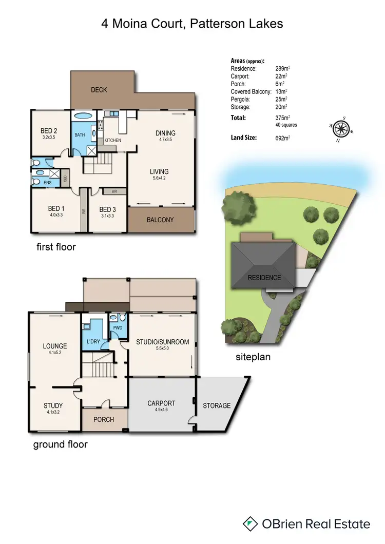 Floorplan of Homely house listing, 4 Moina Court, Patterson Lakes VIC 3197