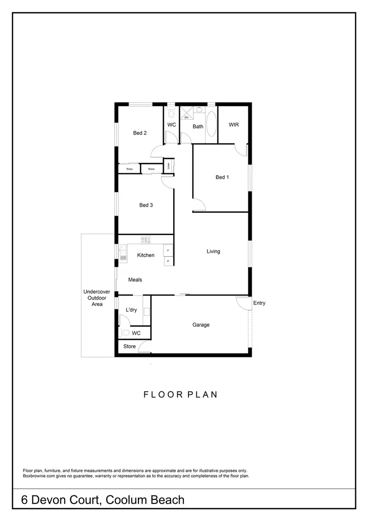 Floorplan of Homely house listing, 6 Devon Court, Coolum Beach QLD 4573