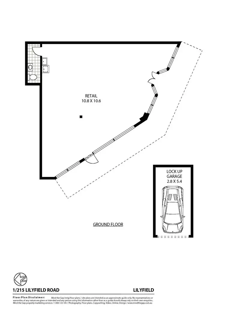 Floorplan of Homely unit listing, 1/215 Lilyfield Road, Lilyfield NSW 2040