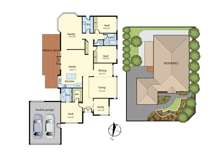 Floorplan of Homely house listing, 8 Tamar Court, Narre Warren North VIC 3804