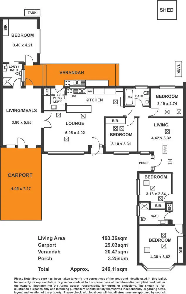 Floorplan of Homely house listing, 21 Yeltana Avenue, Wattle Park SA 5066