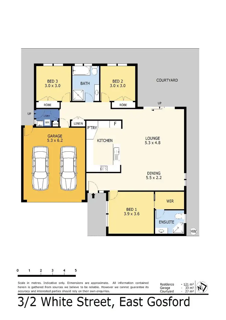 Floorplan of Homely villa listing, 3/2 White Street, East Gosford NSW 2250