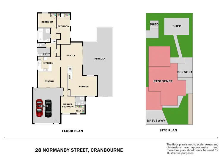 Floorplan of Homely house listing, 28 Normanby Street, Cranbourne VIC 3977