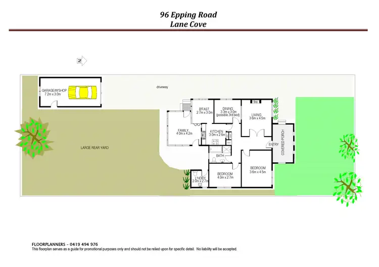 Floorplan of Homely house listing, 96 Epping Road, Lane Cove NSW 2066