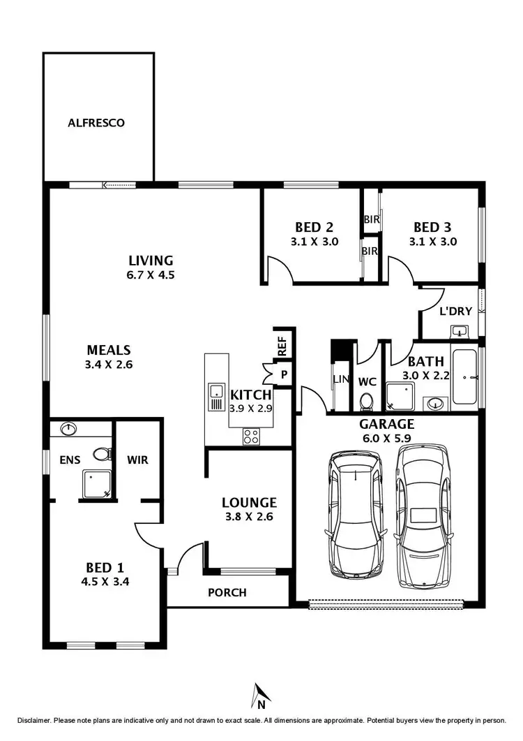 Floorplan of Homely house listing, 1 Raine Court, Sunbury VIC 3429