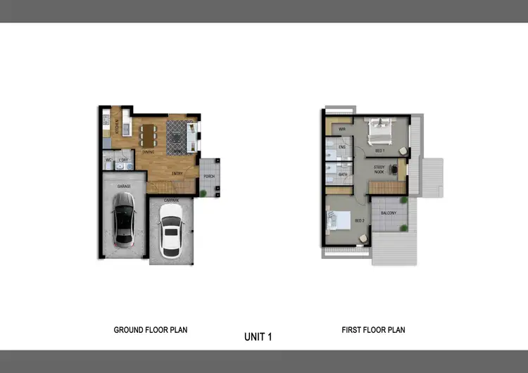 Floorplan of Homely townhouse listing, 1/3 Conway Court, Boronia VIC 3155