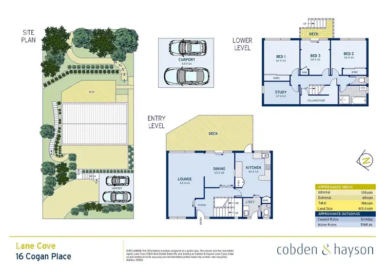 Floorplan of Homely house listing, 16 Cogan Place, Lane Cove NSW 2066
