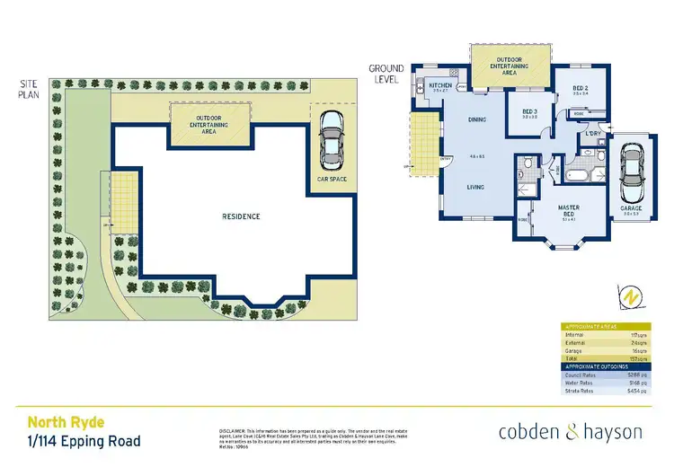 Floorplan of Homely townhouse listing, 1/114 Epping Road, North Ryde NSW 2113