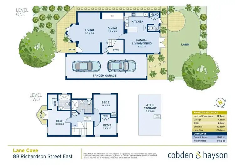 Floorplan of Homely townhouse listing, 8B Richardson Street, Lane Cove NSW 2066