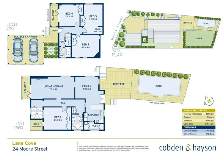 Floorplan of Homely house listing, 24 Moore Street, Lane Cove NSW 2066