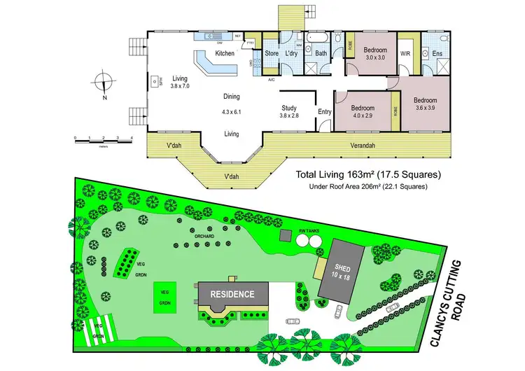 Floorplan of Homely rural property listing, 39 Clancys Cutting Road, Cloverlea VIC 3822