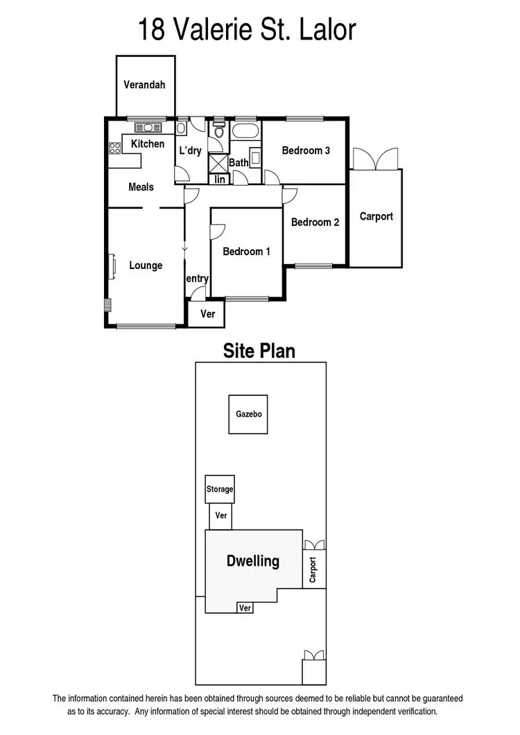 Floorplan of Homely house listing, 18 Valerie Street, Lalor VIC 3075