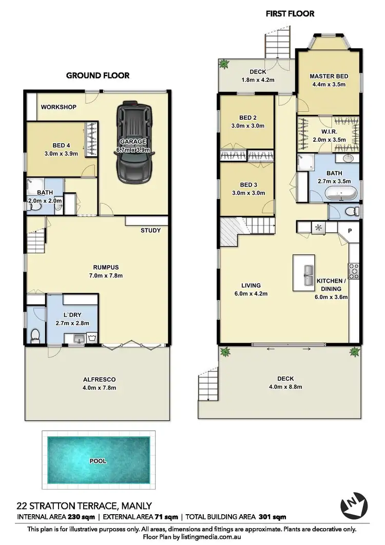 Floorplan of Homely house listing, 22 Stratton Terrace, Wynnum QLD 4178