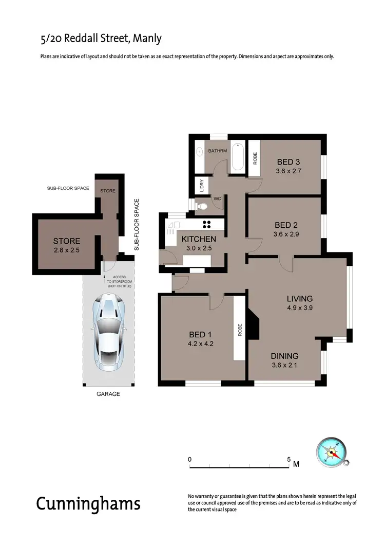 Floorplan of Homely unit listing, 5/20 Reddall Street, Manly NSW 2095