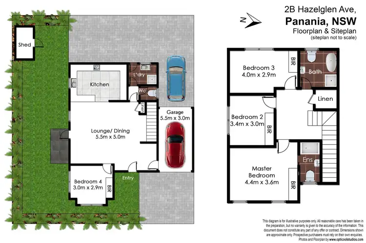 Floorplan of Homely semi-detached listing, 2B Hazelglen Avenue, Panania NSW 2213