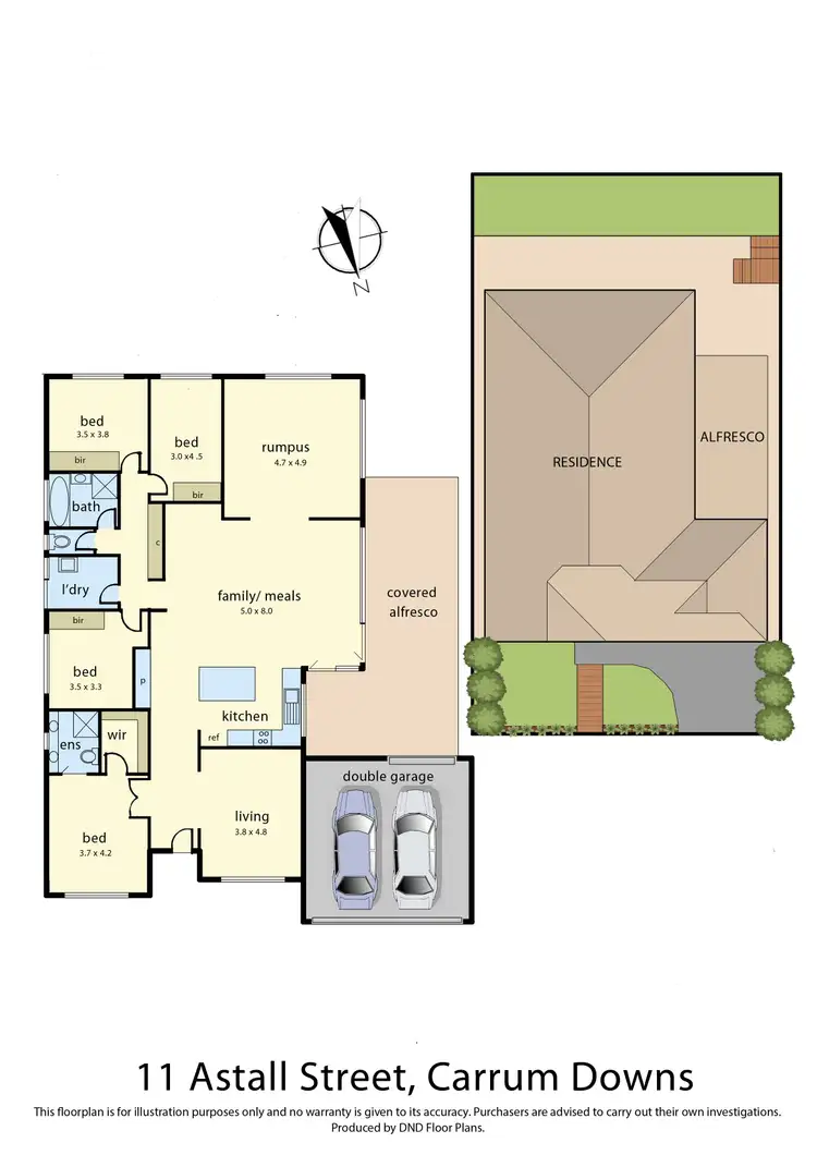 Floorplan of Homely house listing, 11 Astall Street, Carrum Downs VIC 3201