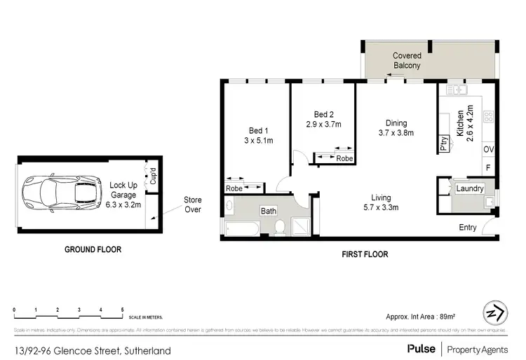 Floorplan of Homely unit listing, 13/92- 96 Glencoe Street, Sutherland NSW 2232