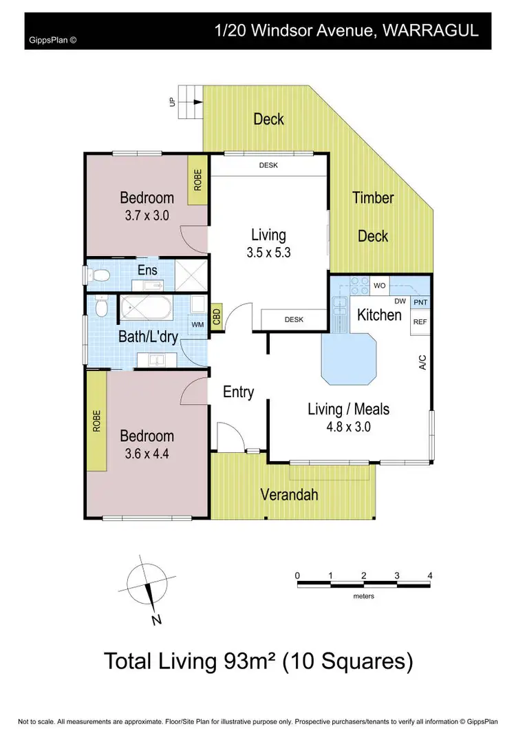 Floorplan of Homely house listing, 1/20 Windsor Avenue, Warragul VIC 3820