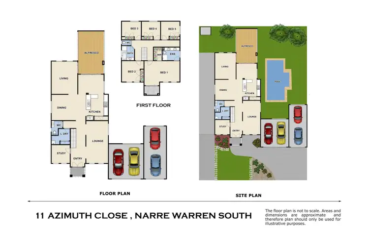 Floorplan of Homely house listing, 11 Azimuth Close, Narre Warren South VIC 3805