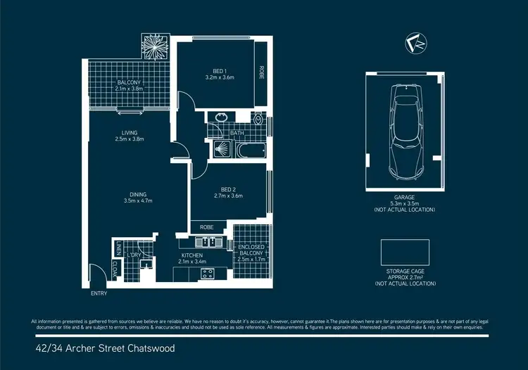 Floorplan of Homely apartment listing, 42/34 Archer Street, Chatswood NSW 2067