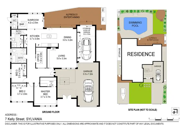 Floorplan of Homely house listing, 7 Kelly Street, Sylvania NSW 2224