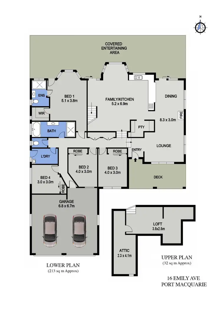 Floorplan of Homely house listing, 16 Emily Avenue, Port Macquarie NSW 2444