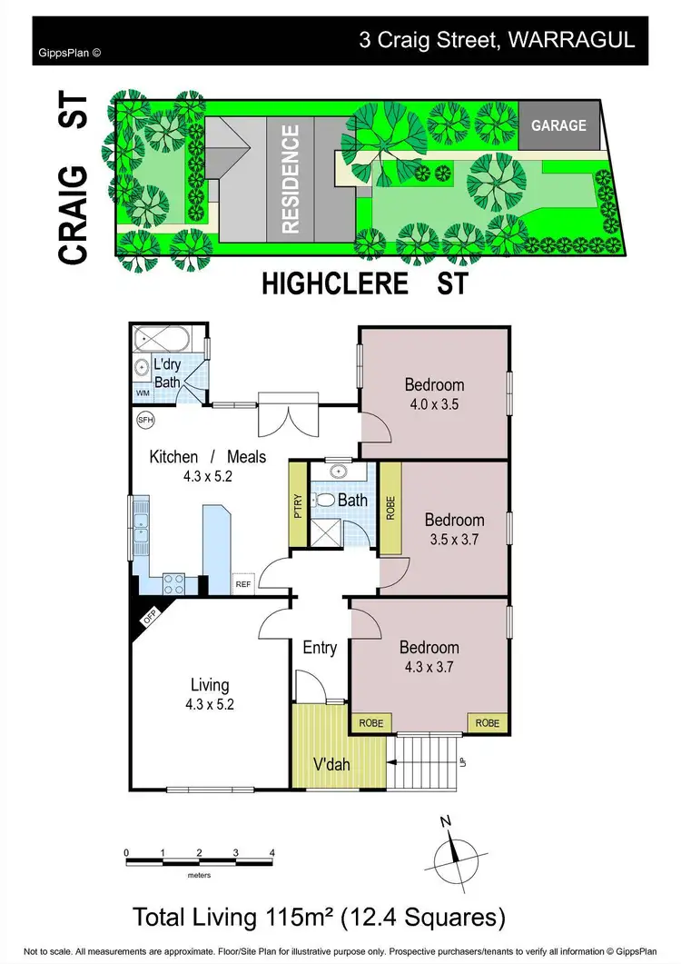 Floorplan of Homely house listing, 3 Craig Street, Warragul VIC 3820