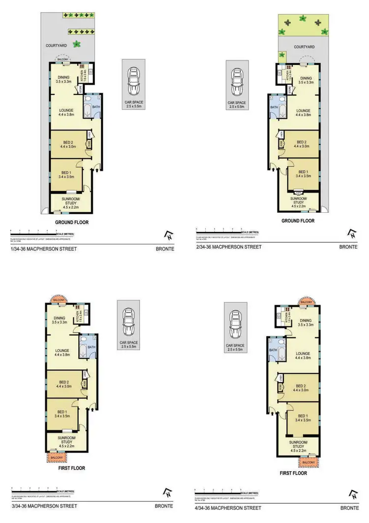 Floorplan of Homely block of units listing, 1/34-36 Macpherson Street, Bronte NSW 2024