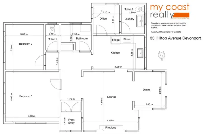 Floorplan of Homely house listing, 33 Hilltop Avenue, Devonport TAS 7310